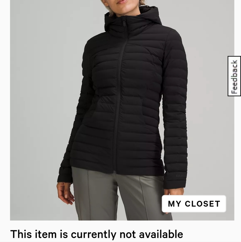 Lululemon Pack it Down Jacket short length